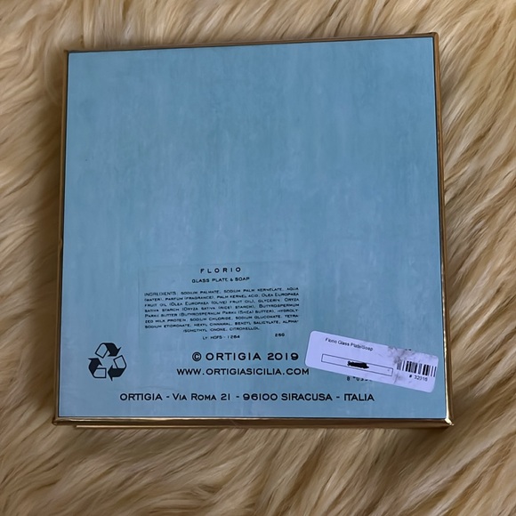 ORTIGIA Sicily NWT! Florio glass plate & soap set - Picture 4 of 5